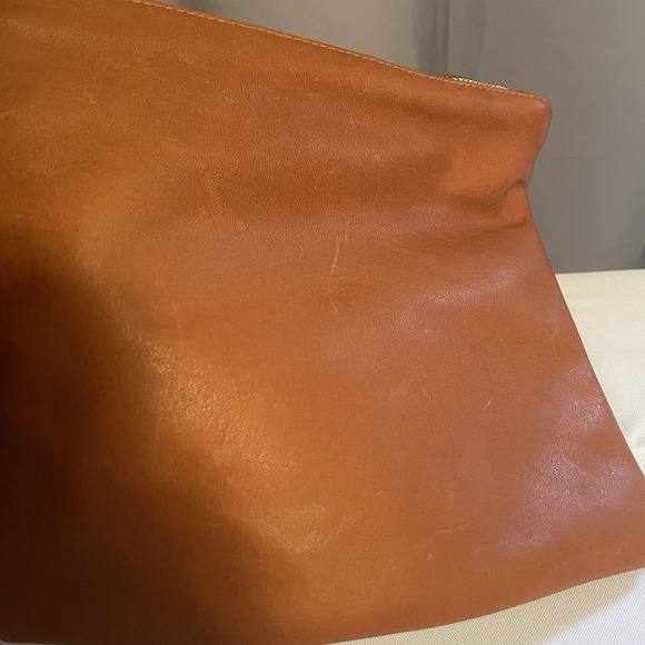 CLARE  V. Double Sac Bretelle Tan Neptune Brown Shoulder Bag Clutch Purse NEW - Picture 2 of 16